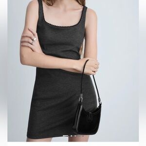 Mango Charcoal Mini Dress